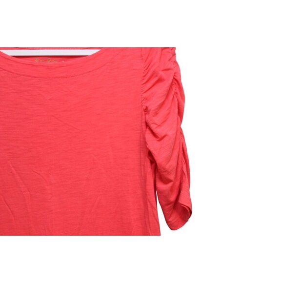 Lilly Pulitzer Dress Size Medium 100% Pima Cotton Coral Pink Resortwear Beach - Picture 7 of 12